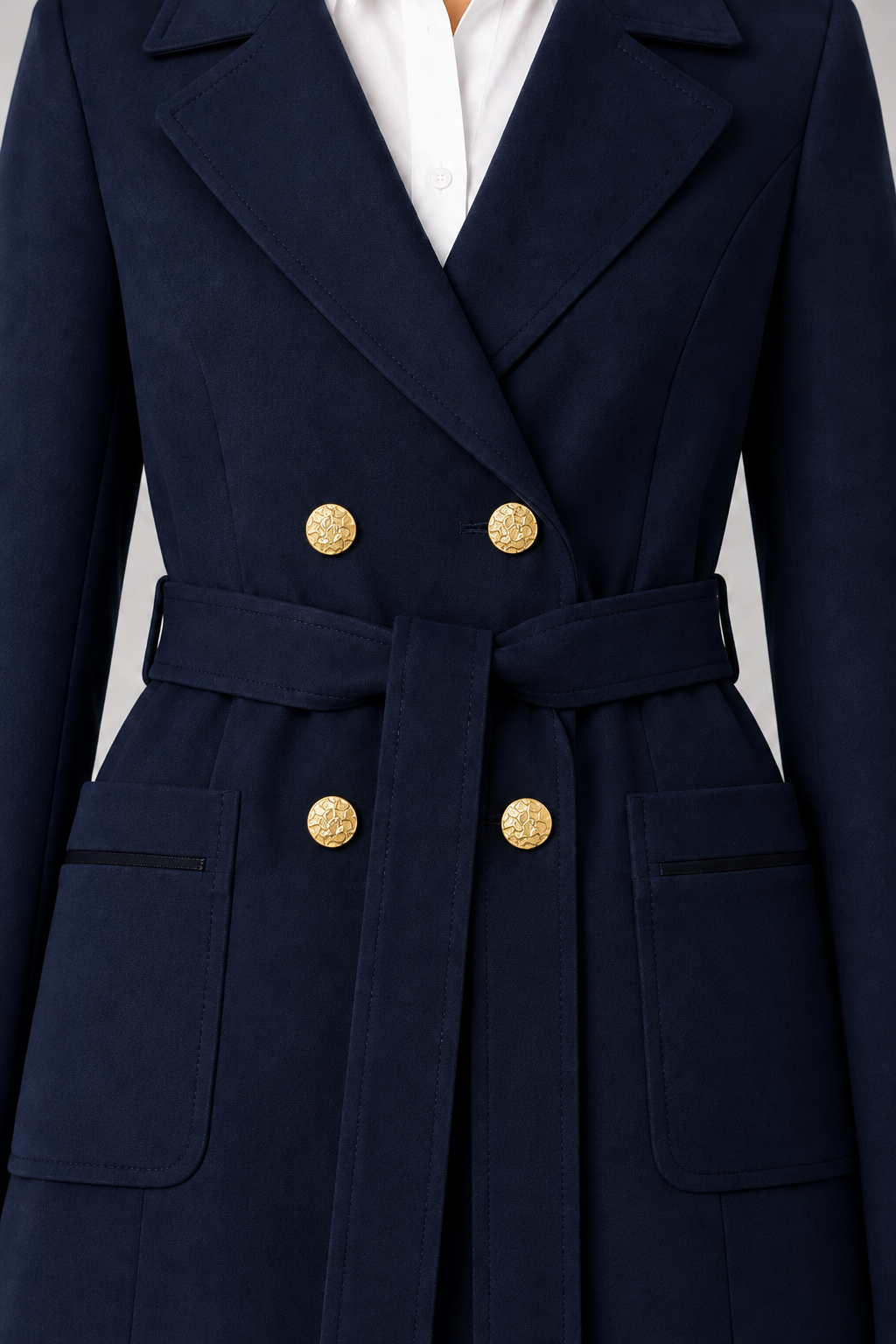 Classic Double-Breasted Coat