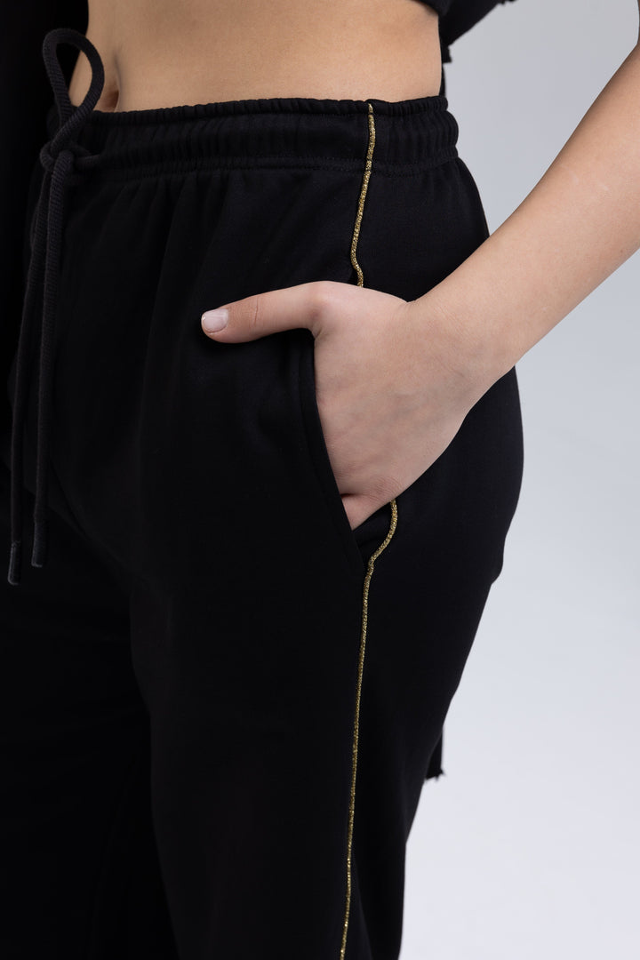 Black three-piece tracksuit made in Armenia