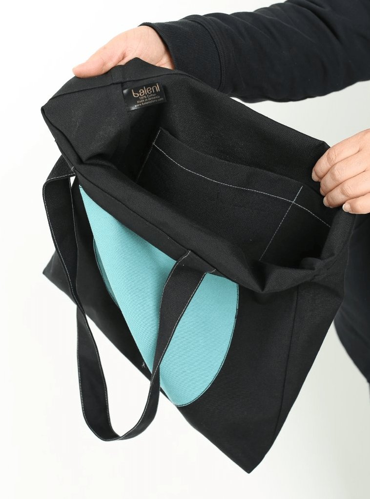 Soft cotton canvas tote bag