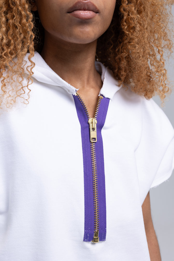 Cotton tracksuit for women with boxy hooded sweatshirt - Baleni