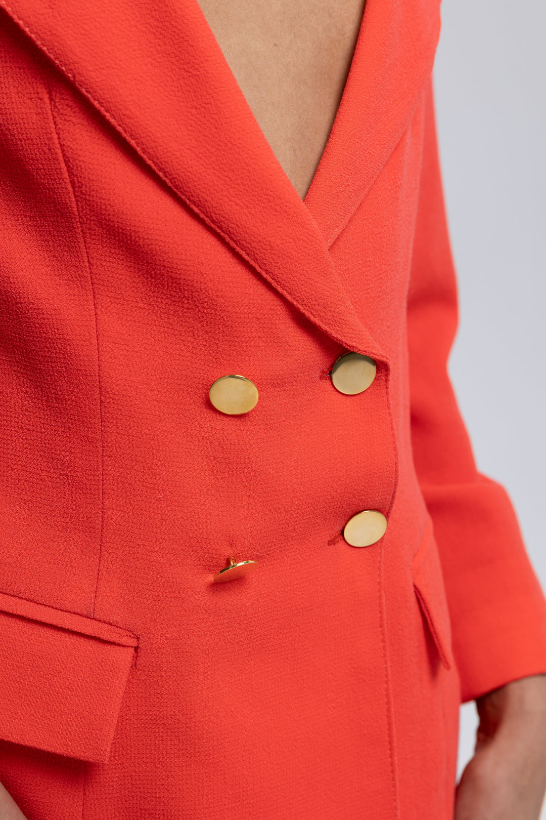 Cropped pant suit with double-breasted blazer - Baleni