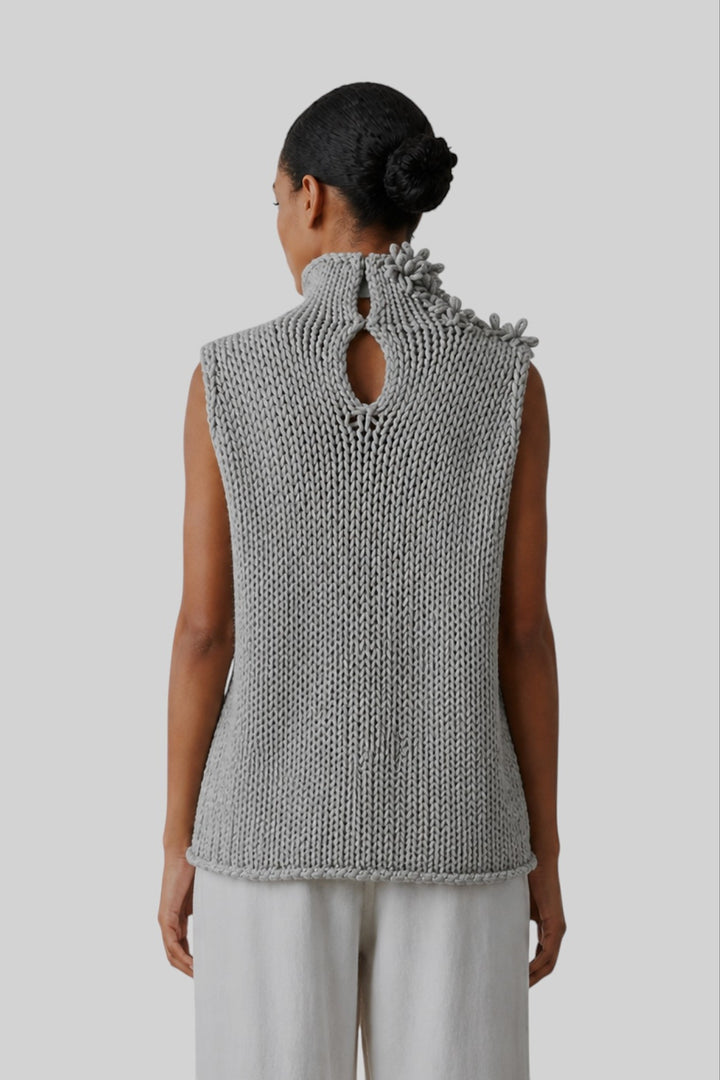 Handmade Knitted Merino Wool Raglan Top
