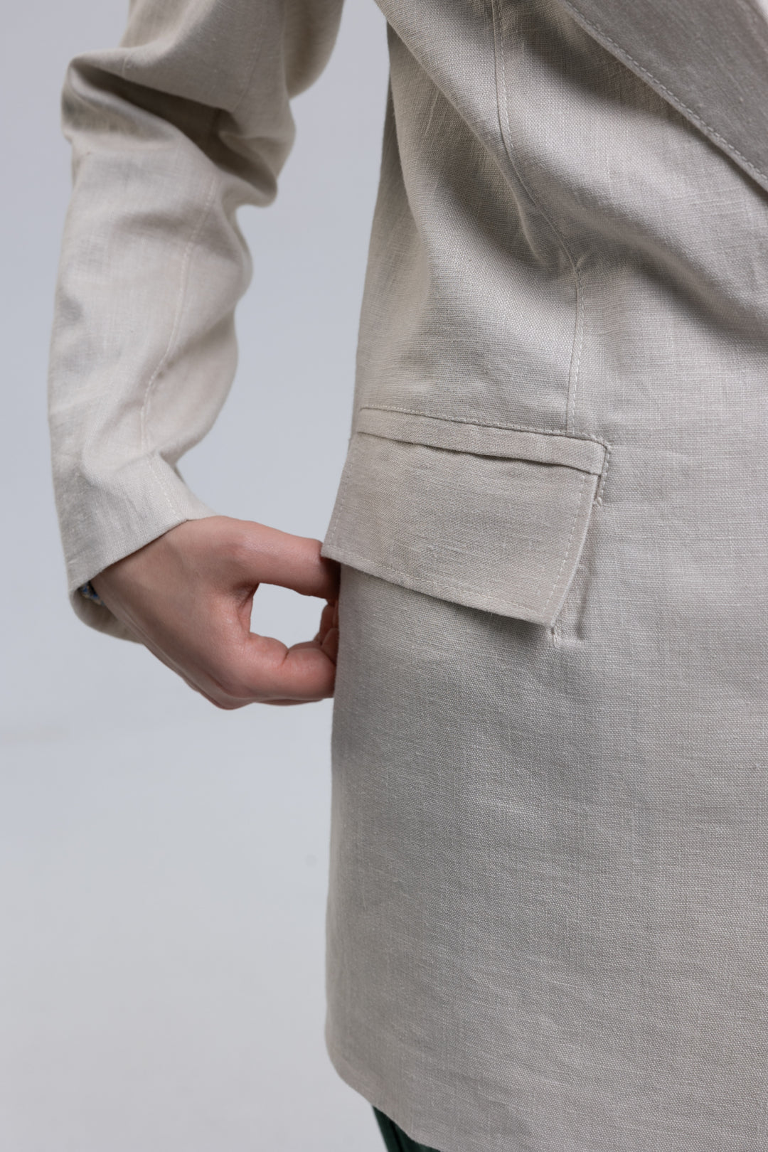 Linen blazer made in Armenia