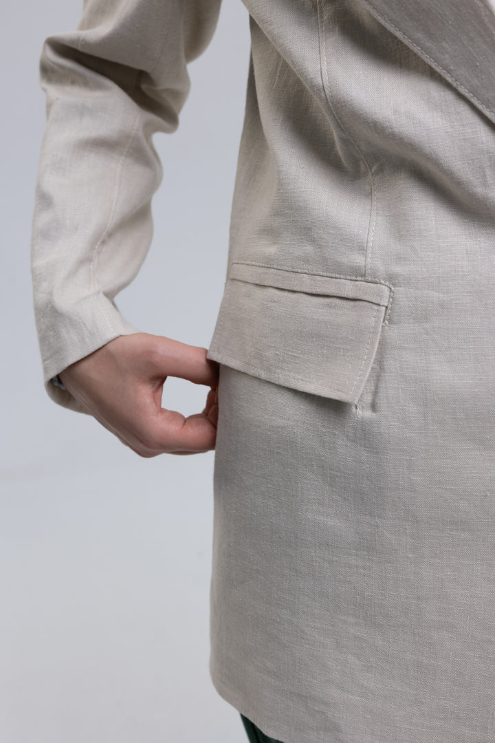 Linen blazer made in Armenia