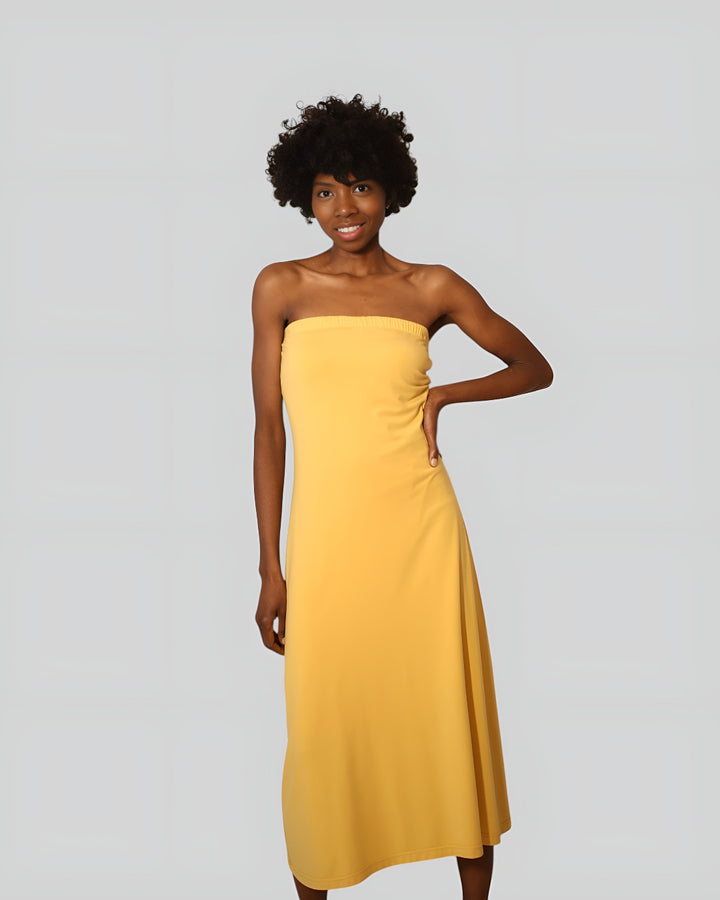 Organic Cotton Strapless Dress
