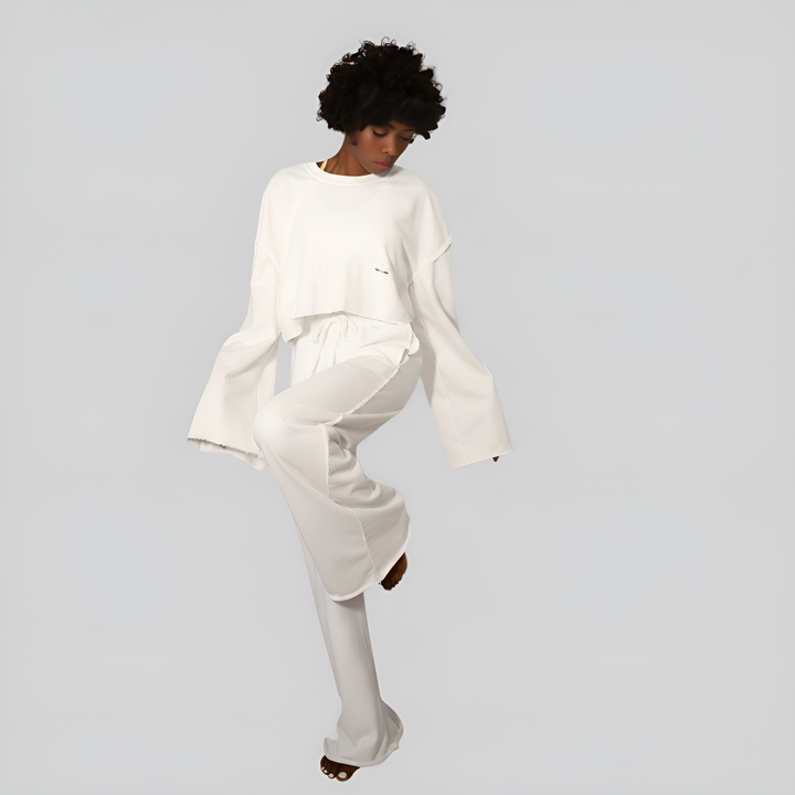 Cotton Three Pieces Silk Velvet Tracksuit