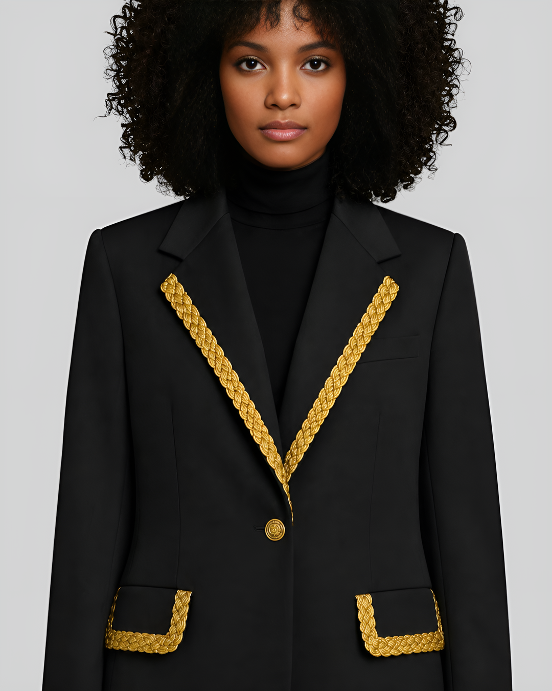 Single-Breasted Virgin Cotton Heavy Blazer