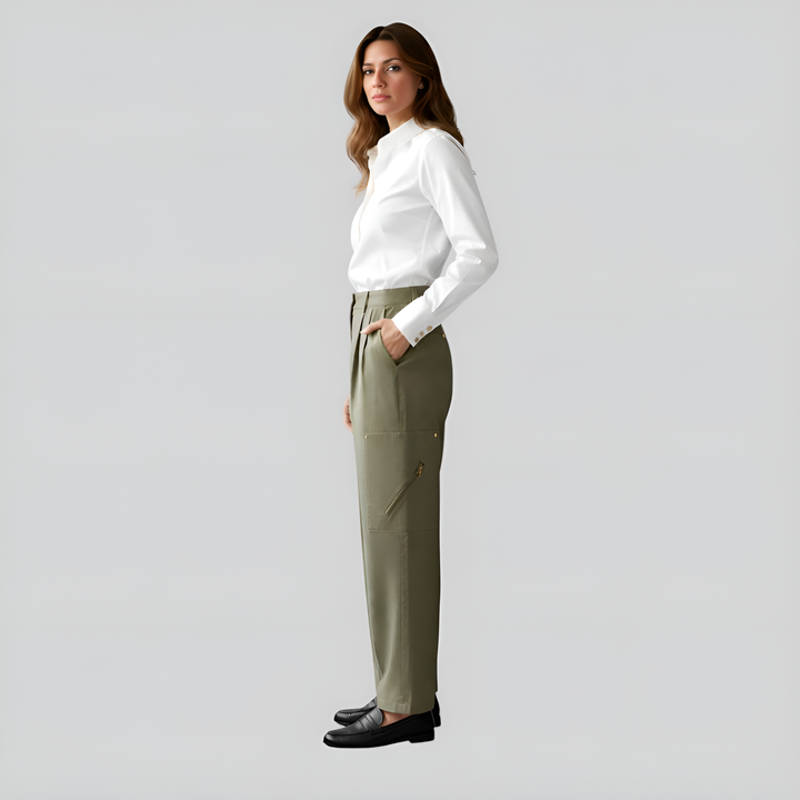 Tailored Utility Pleated Trousers