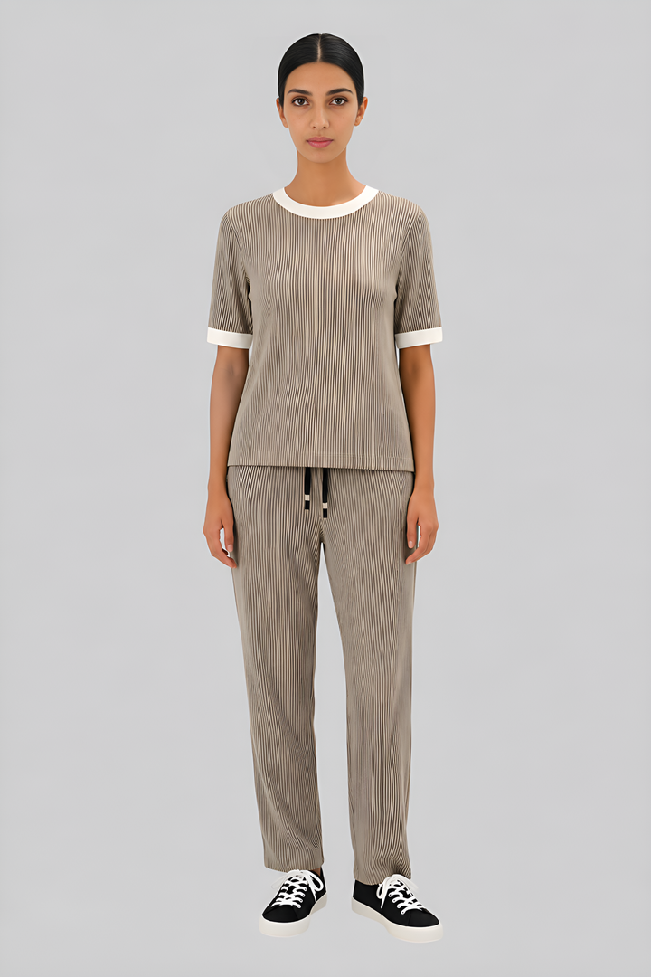Organic Cotton Striped Pants Outfit
