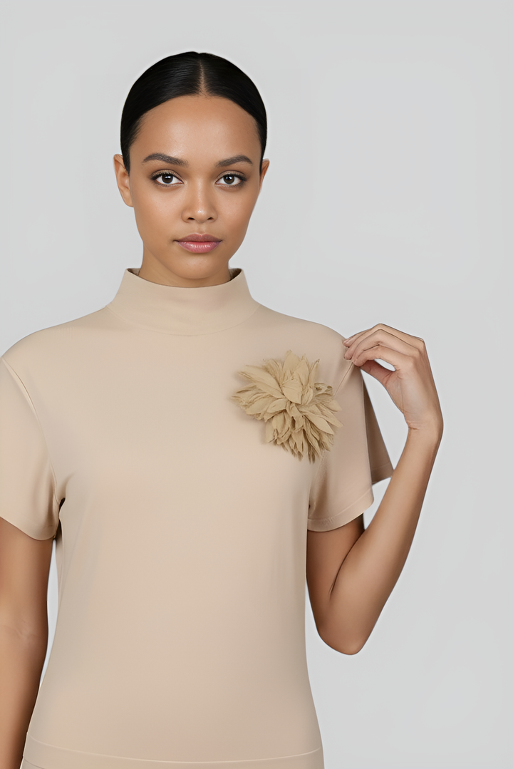 Bamboo Spandex Knit Jersey A-Line Skirt Ensemble
