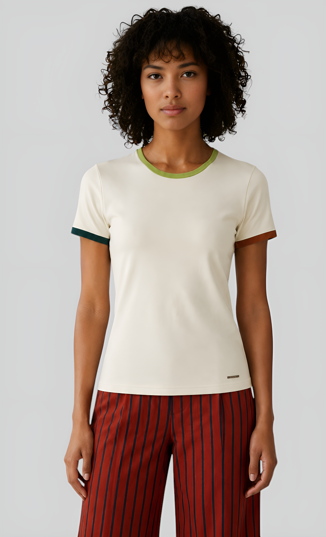 French Terry Cotton Spandex T-Shirt