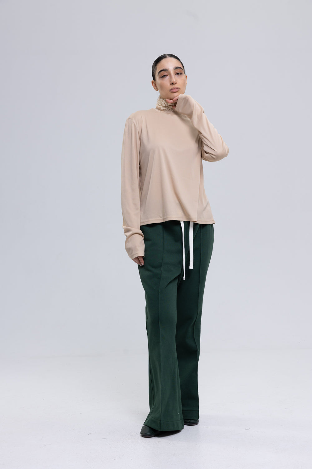 Women's pink high neck top by Baleni