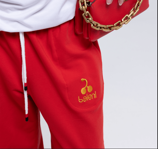Red sweatpants made in Armenia