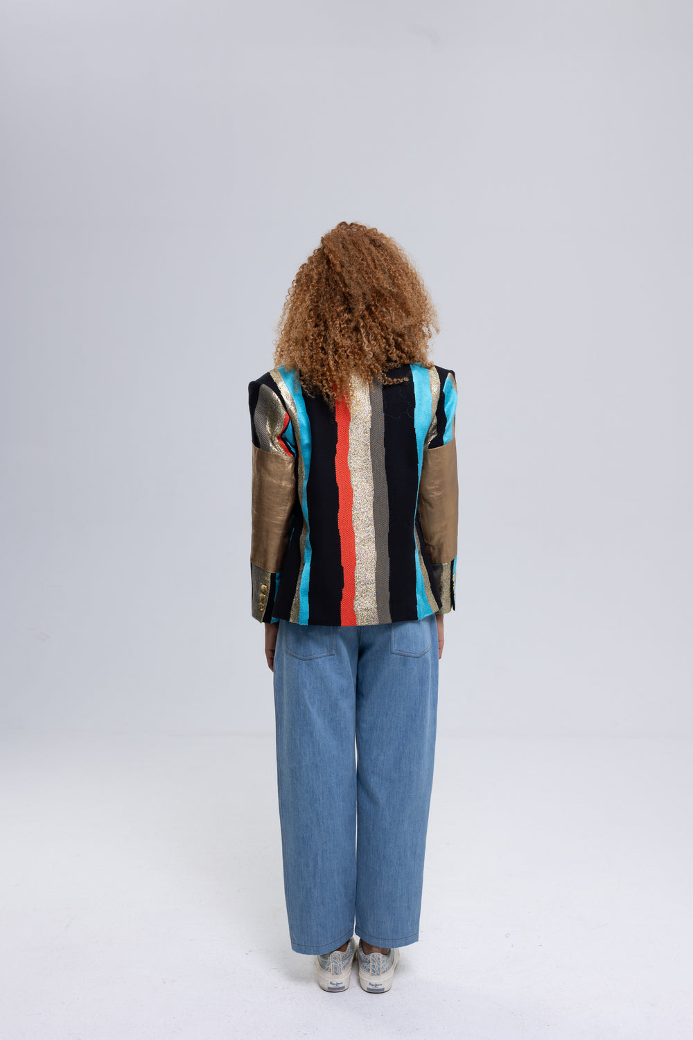 Tapered jeans for women in cotton denim - Baleni