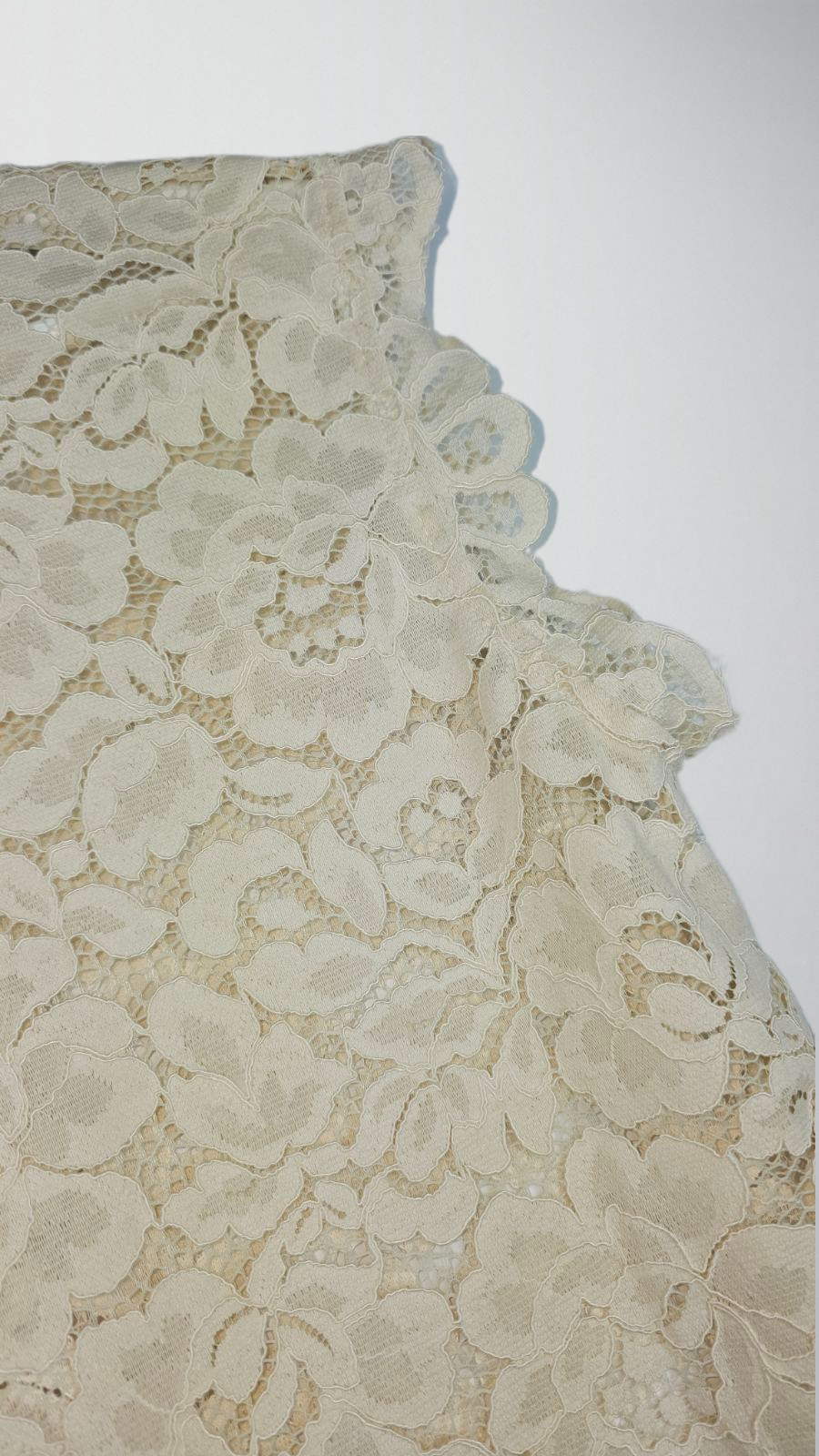 Pure cotton thick luxury lace blouse