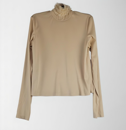 Lightweight polyester knit blouse