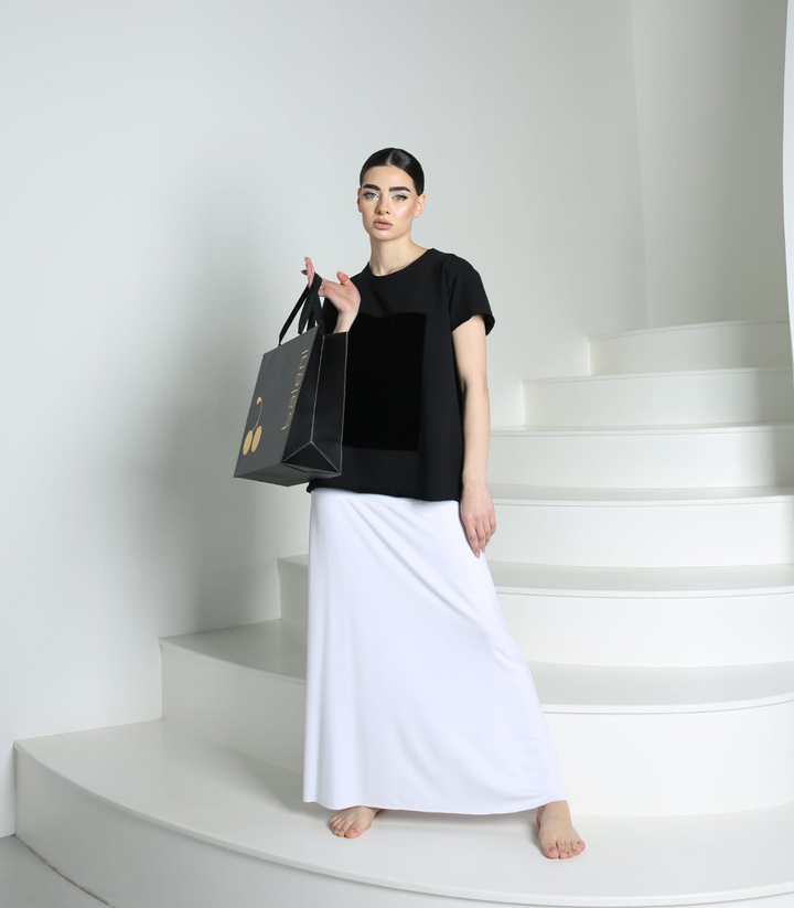 White maxi skirt made in Armenia