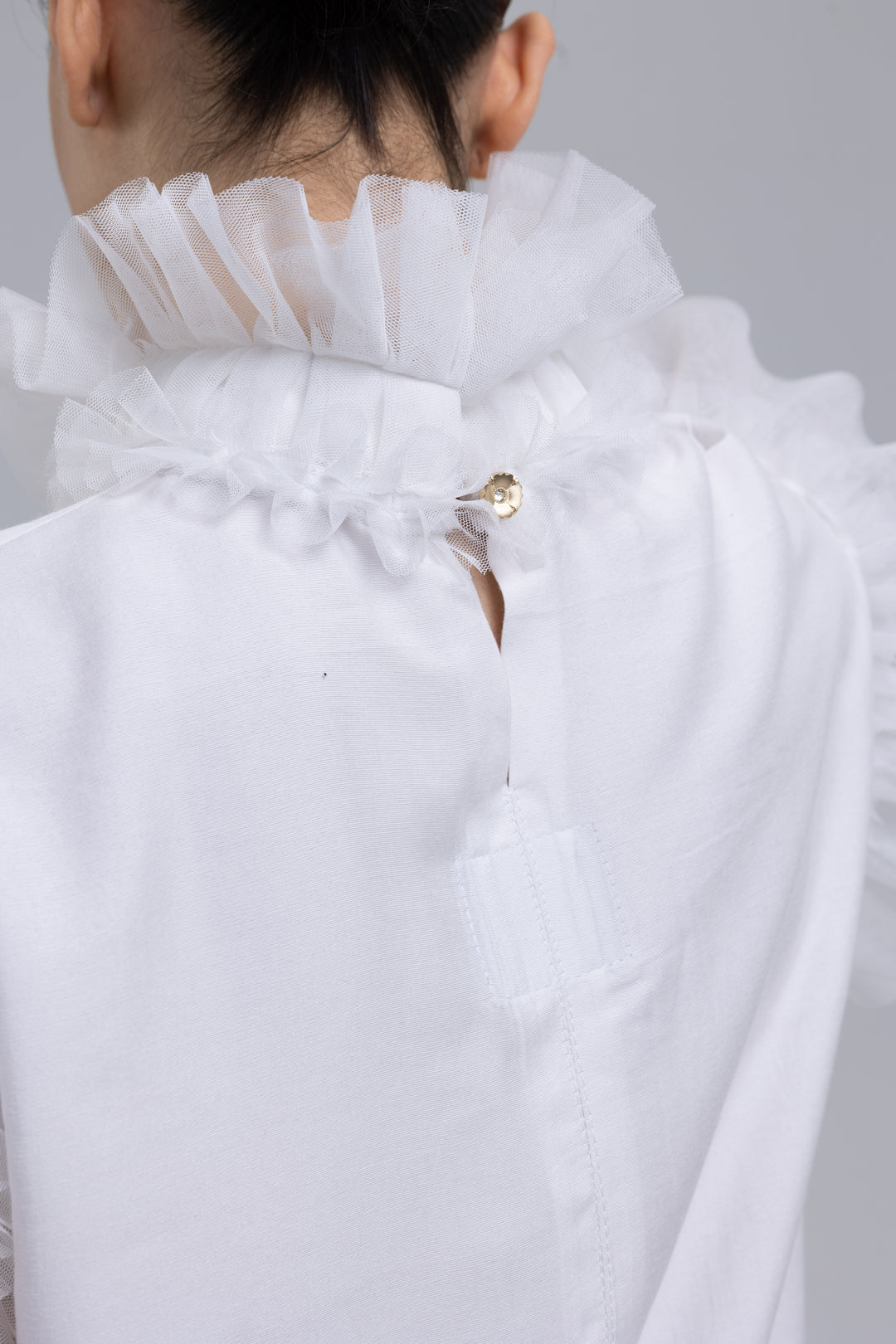 White Victorian blouse made in Armenia